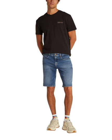 Tommy Hilfiger Jeans Blue Recycled Cotton Bermuda Shorts