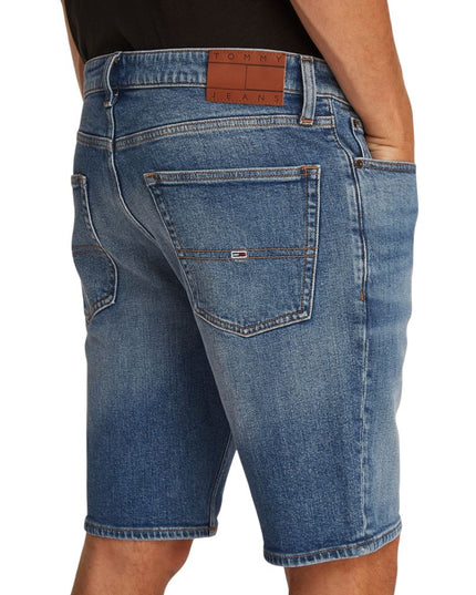 Tommy Hilfiger Jeans Blue Recycled Cotton Bermuda Shorts