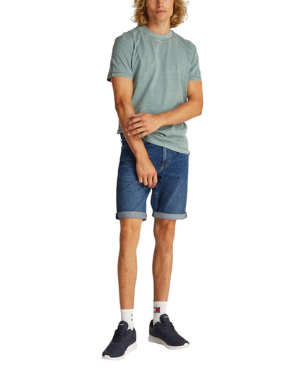 Calvin Klein Jeans Blue Cotton Bermuda Shorts