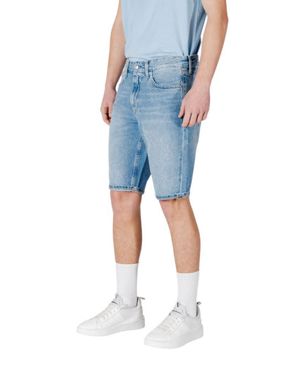 Calvin Klein Jeans Blue Cotton Bermuda Shorts