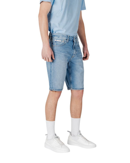 Calvin Klein Jeans Blue Cotton Bermuda Shorts