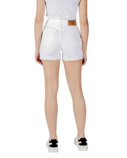 Calvin Klein Jeans White Cotton Shorts