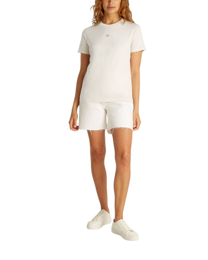 Calvin Klein Jeans Beige Recycled Cotton T-Shirt
