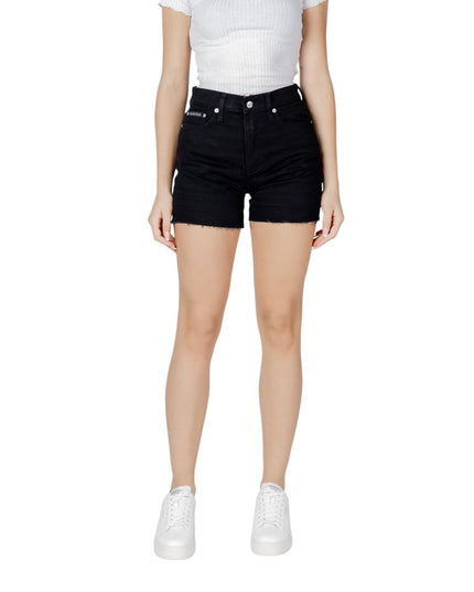 Calvin Klein Jeans Black Cotton Shorts