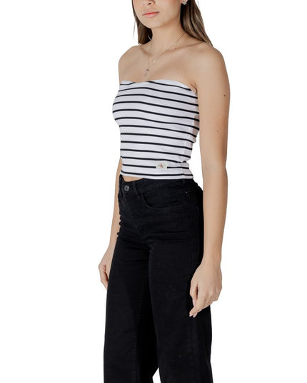 Calvin Klein Jeans White Recycled Cotton Top