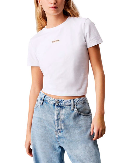 Calvin Klein Jeans White Recycled Cotton T-Shirt