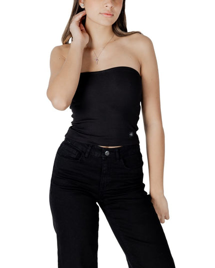Calvin Klein Jeans Black Recycled Cotton Top
