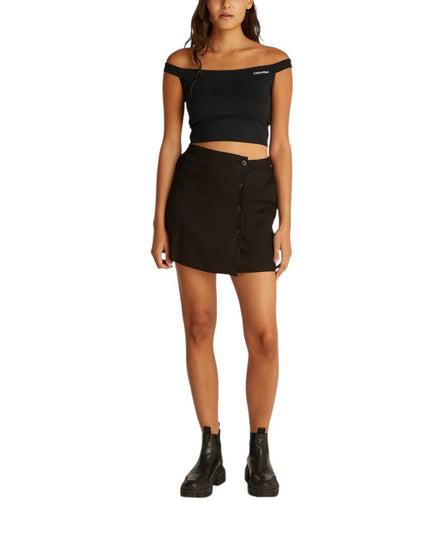 Calvin Klein Jeans Black Viscose Top