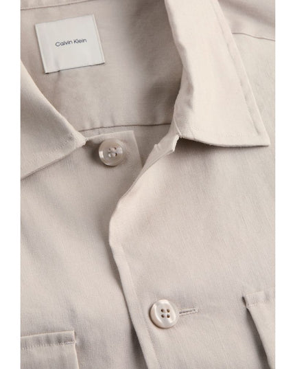 Calvin Klein Beige Lyocell Jackets And Coat