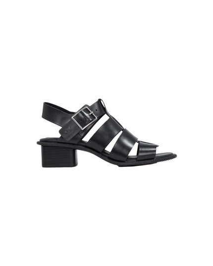 Calvin Klein Jeans Black Polyester Flat Sandals