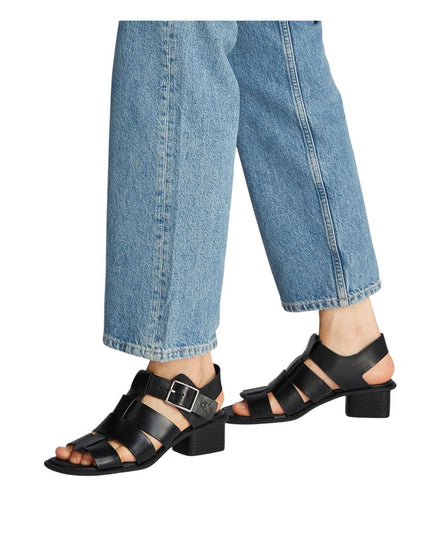 Calvin Klein Jeans Black Polyester Flat Sandals