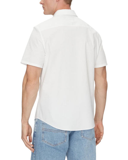 Calvin Klein White Organic Cotton Shortsleeve Shirt