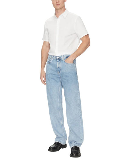 Calvin Klein White Organic Cotton Shortsleeve Shirt