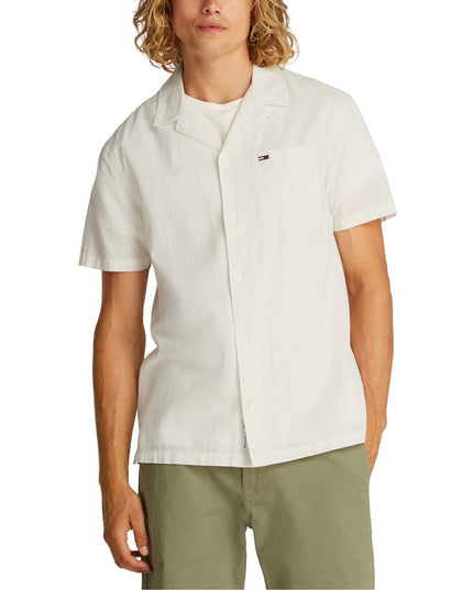 Tommy Hilfiger Jeans Cream Cotton Shortsleeve Shirt