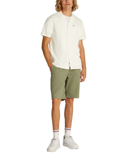 Tommy Hilfiger Jeans Cream Cotton Shortsleeve Shirt