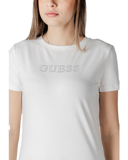 Guess Active White Cotton T-Shirt
