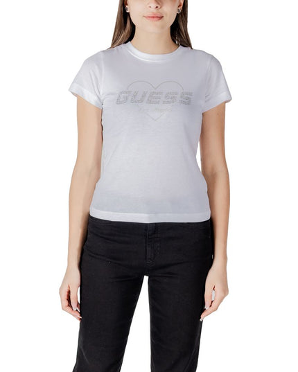Guess Active White Cotton T-Shirt