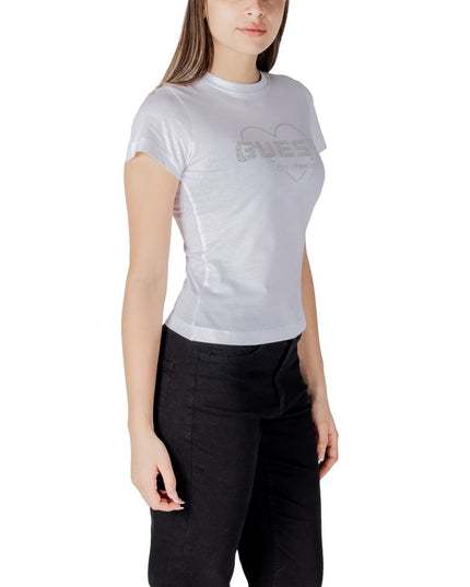 Guess Active White Cotton T-Shirt