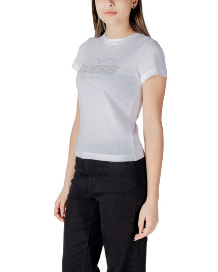 Guess Active White Cotton T-Shirt