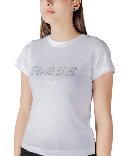 Guess Active White Cotton T-Shirt