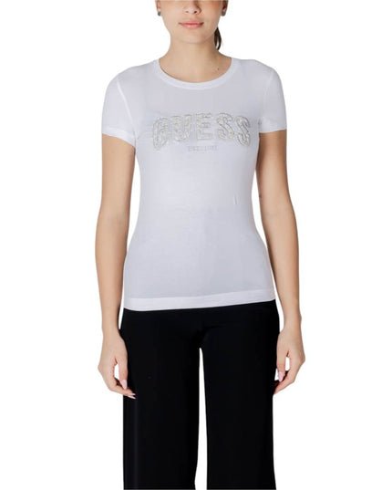 Guess White Cotton T-Shirt