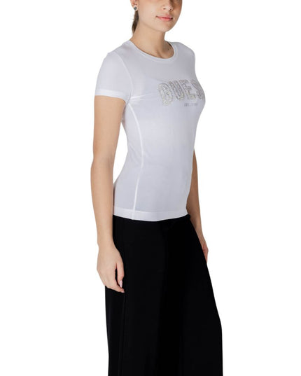 Guess White Cotton T-Shirt