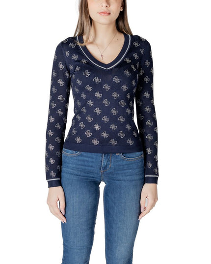 Guess Blue Viscose Sweatshirt