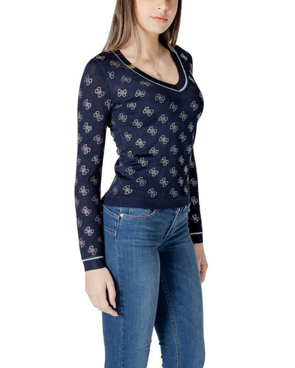 Guess Blue Viscose Sweatshirt
