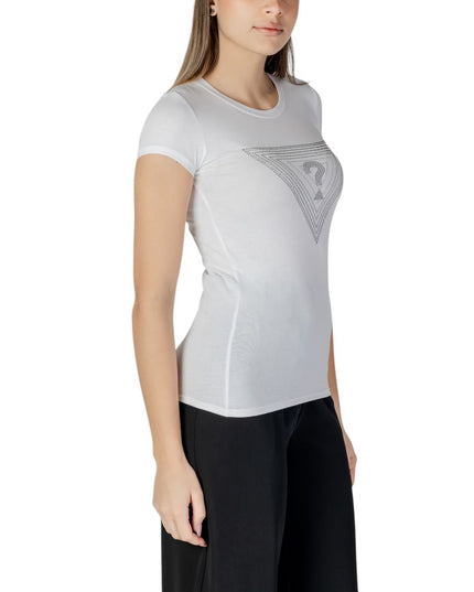 Guess White Cotton T-Shirt