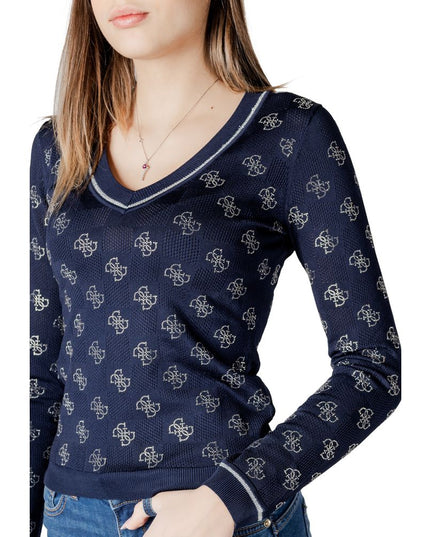 Guess Blue Viscose Sweatshirt