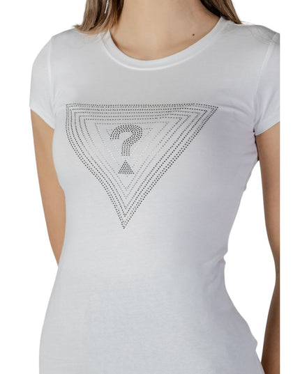 Guess White Cotton T-Shirt