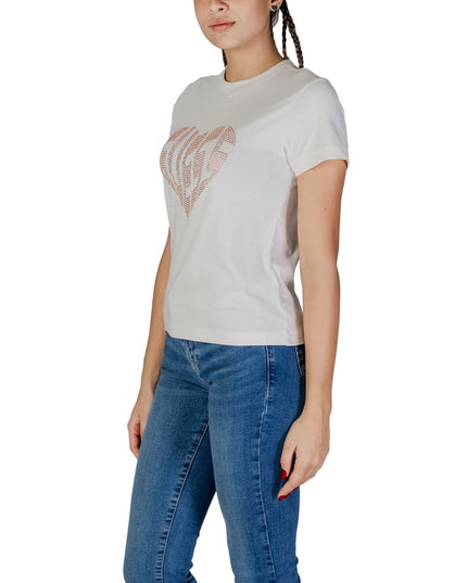 Guess Active Cream Cotton T-Shirt