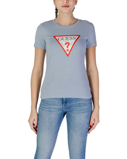 Guess Blue Cotton T-Shirt