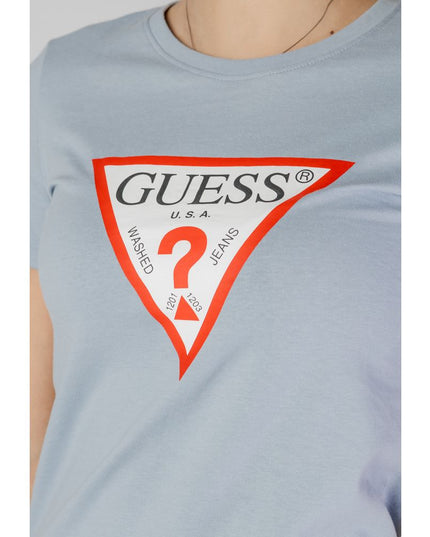 Guess Blue Cotton T-Shirt