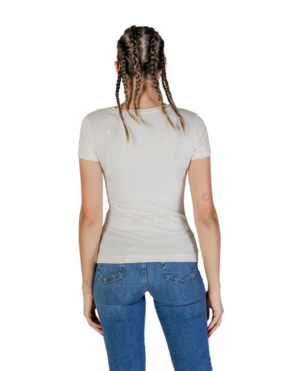 Guess Cream Cotton T-Shirt