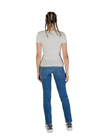 Guess Cream Cotton T-Shirt