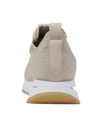 Guess Beige Polyester Low Top Sneakers