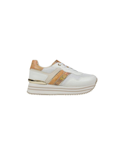 Alviero Martini Prima Classe White Polyethylene Platform Sneakers