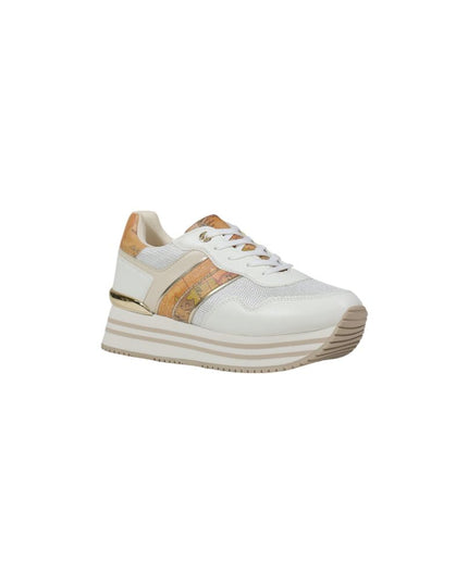 Alviero Martini Prima Classe White Polyethylene Platform Sneakers