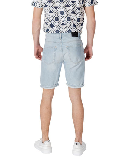 Antony Morato Light Blue Cotton Bermuda Shorts