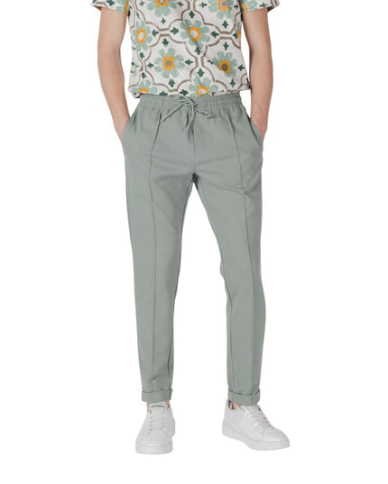 Antony Morato Green Polyester Joggers (Workout Pants)