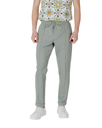 Antony Morato Green Polyester Joggers (Workout Pants)