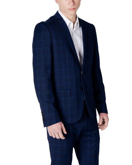 Antony Morato Blue Polyester Blazer