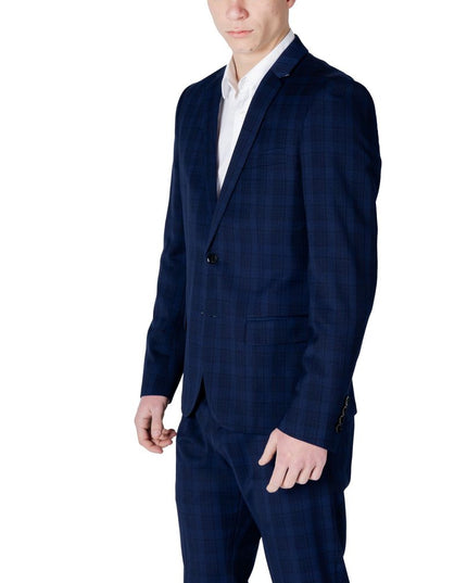 Antony Morato Blue Polyester Blazer