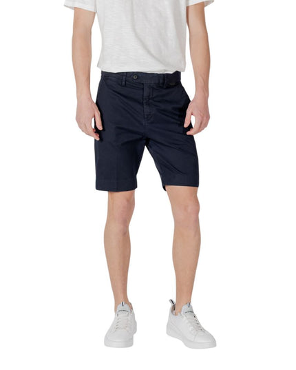 Antony Morato Blue Cotton Bermuda Shorts