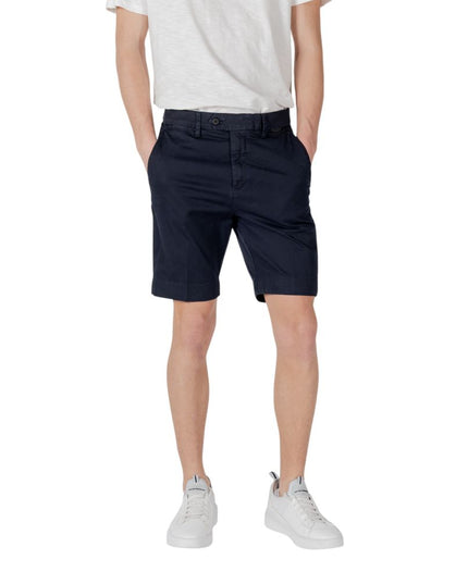 Antony Morato Blue Cotton Bermuda Shorts