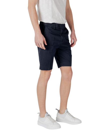 Antony Morato Blue Cotton Bermuda Shorts