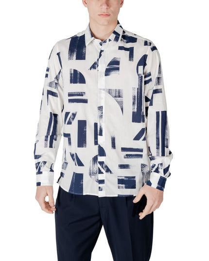 Antony Morato Blue Viscose Shirt