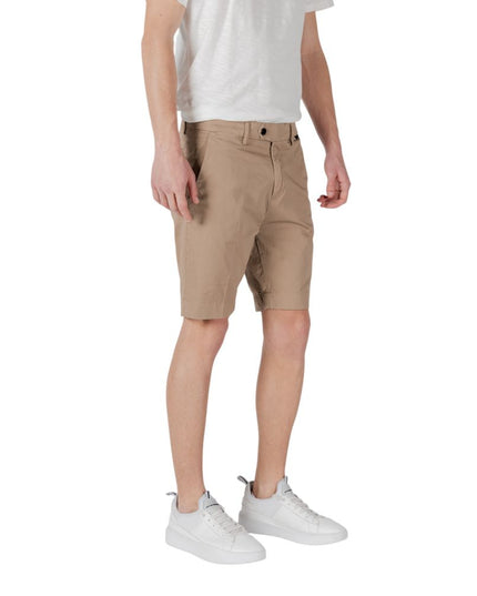 Antony Morato Beige Cotton Bermuda Shorts