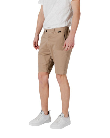 Antony Morato Beige Cotton Bermuda Shorts